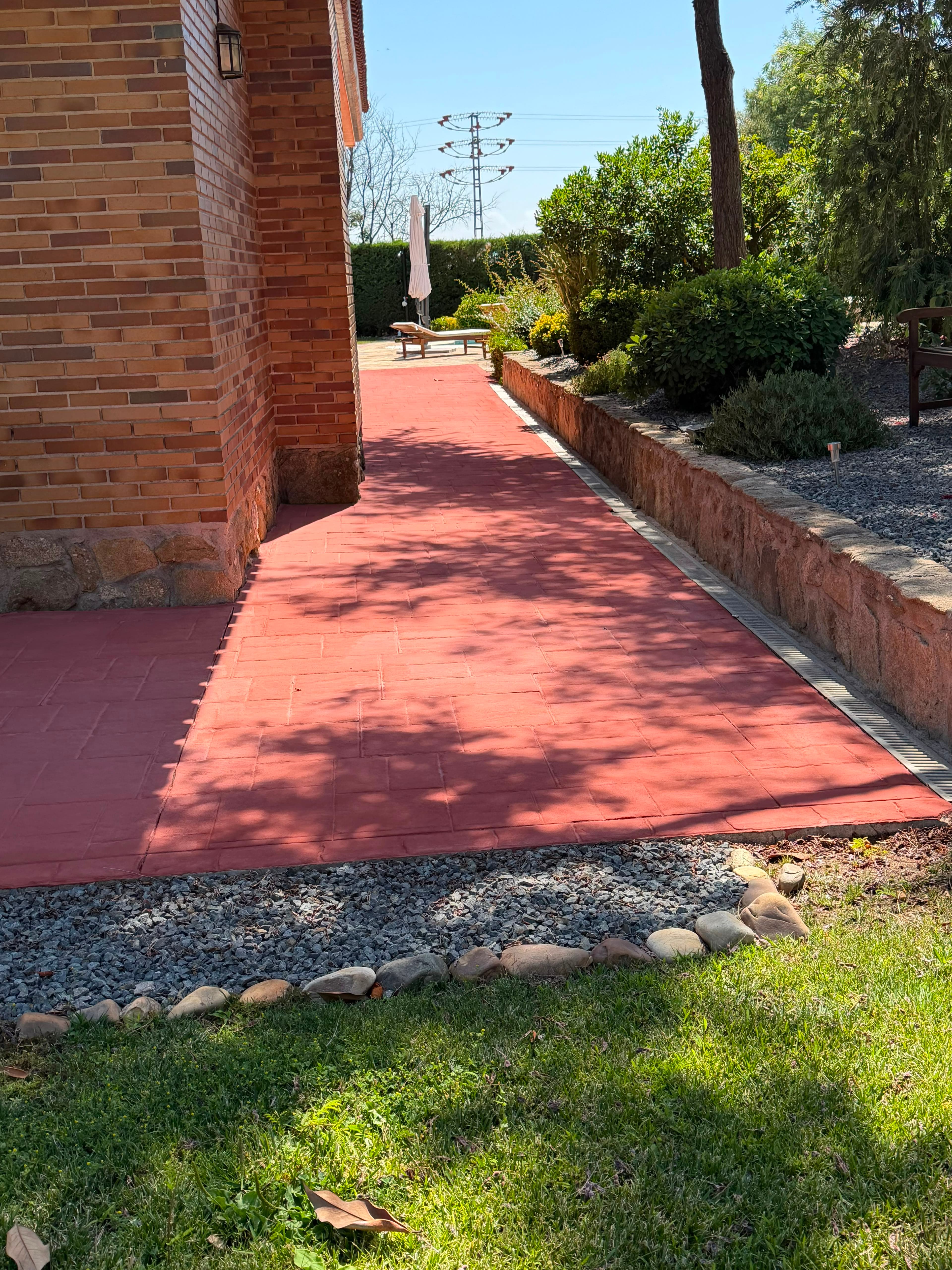 Detalle de renovación de superficie